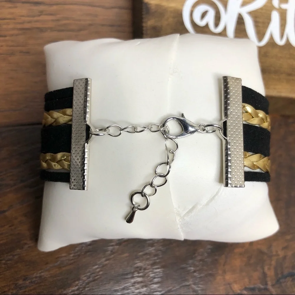 ARMY WIFE Infinity Cord Charm Bracelet‎
